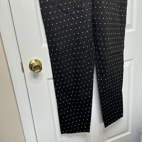 WEWOREWHAT crystal embellished black overalls L NWT - Picture 8 of 13